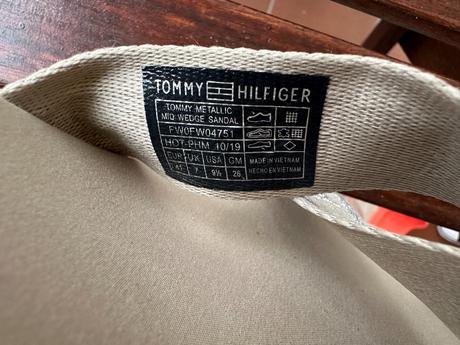 Sandálky tommy hilfiger na klínku, tommy hilfiger,41
