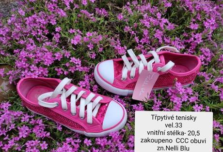 Tenisky -vel.33, ccc.obuv , vhodné i na kroužky, nelli blu,33