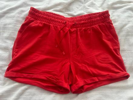 Teplákové šortky vel. m/40-42 tchibo červené, tchibo,m