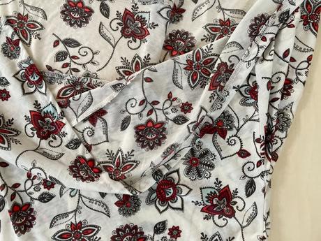 Letní široký top s květy, vel s, hm, s