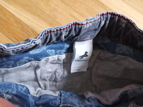 Podšité slim rifle s motýlky, palomino,92