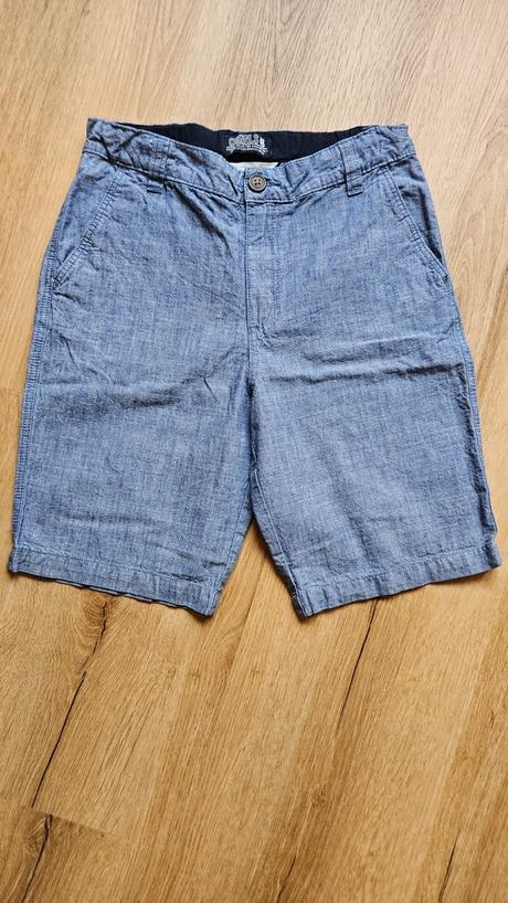 Chlapecké plátěné kraťasy h&m 152 modré, h&m,152