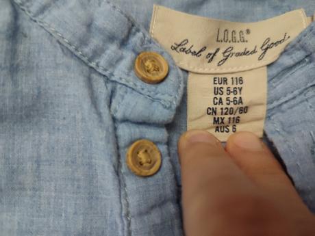 Dětská košile, h&m,116
