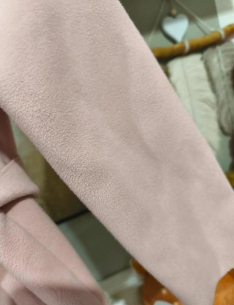 Starorůžový jarní kabátek s páskem xs-m, s