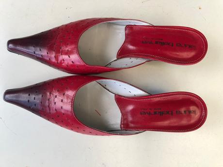 Italske spicate boty v cervene barve laura bellari, 37