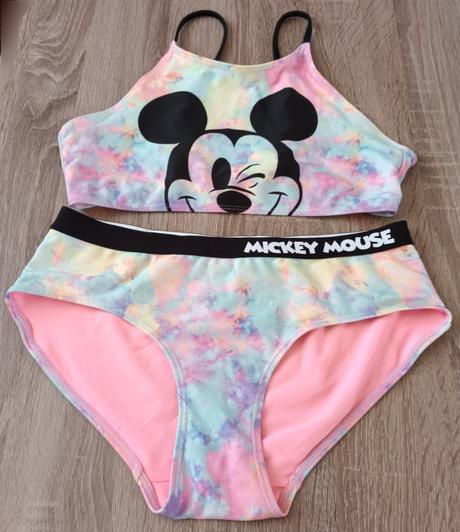 Dívčí plavky dvoudílné mickey mouse h&m, h&m,170
