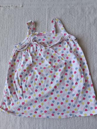 Dívčí šaty bez rukávů socute, 86