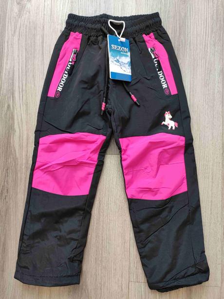 Zimní šusťákové kalhoty sezon 98-146, 98 - 146