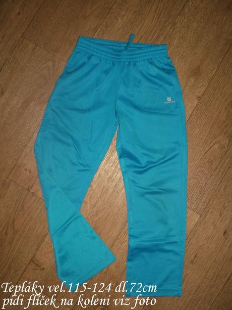 Tepláky vel.115/124, decathlon,116