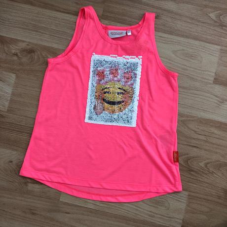 Menive obrazky emoji neonova ruzova barva 134/140, 134