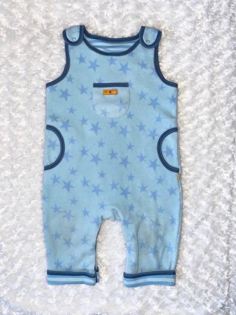 Modré flísové dupačky, 74