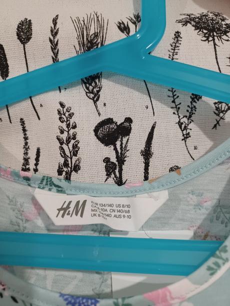 Zvířátkové šaty h&m 134/140, h&m,140