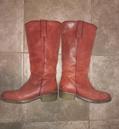Celokožené kozačky vel. 36, 36