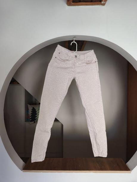 Leopardí skinny džíny rifle slimky 158/164, 158