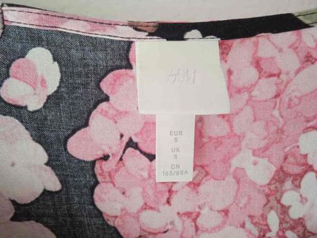 Dámské letní šaty květované midi h&m s m 36 38, h&m,s