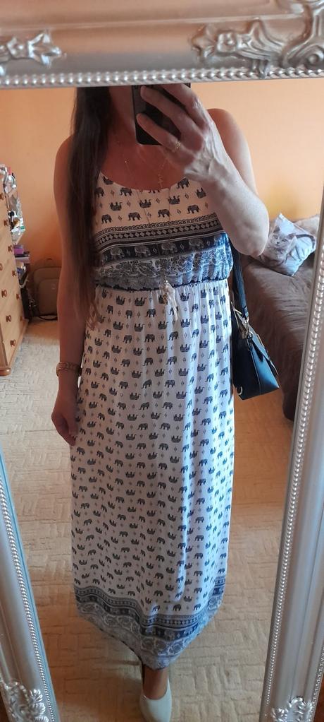 Forever&me viskózové dlouhé šaty, l