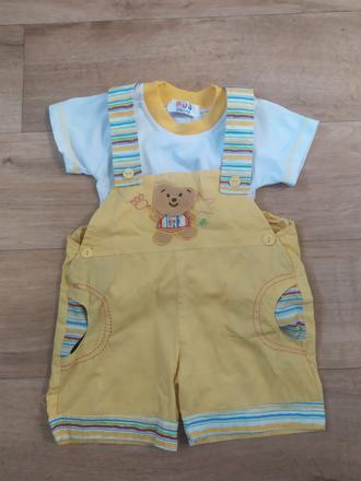 Žluté lacláče + tričko, 80