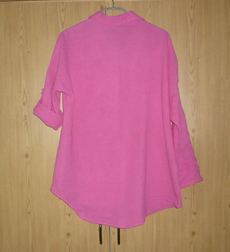 Růžová mušelínová košile made in italy,