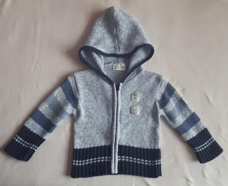 Dětský svetr, svetřík, svetýrek s kapucí, vel.80, baby,80