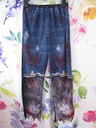 Karneval-kostýmové kalhoty vlkodlak, 