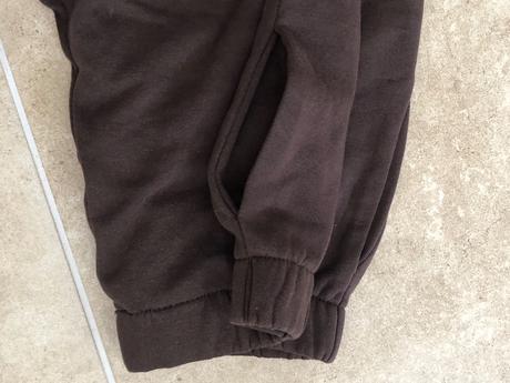 Tepláky / joggingové kalhoty v hnědé barvě xxs, h&m,32