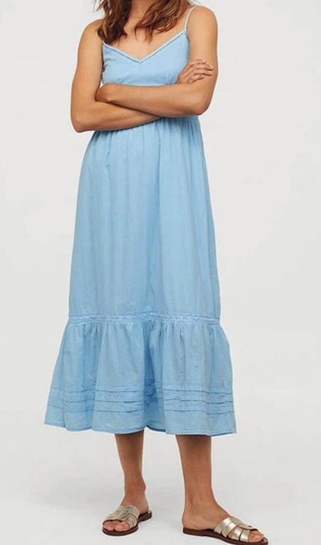 Dámské letní šaty midi h&m 34 xs, h&m,xs
