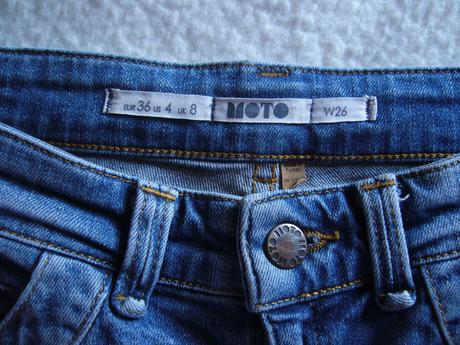 Dámské/dívčí elastické džínové kraťasy/šortky moto, s