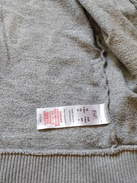 Mikina vel. 104 s kapucí, f&f,104