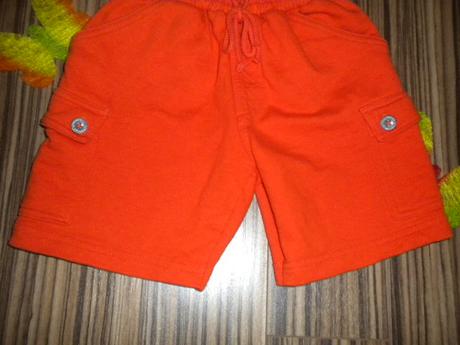 Suprově silné bavlněné oranžové kraťasy, h&m,92