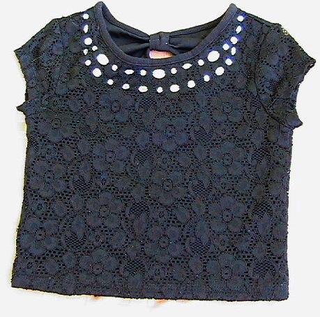 Dívčí krajkové tričko 6 let, 116-122, 116