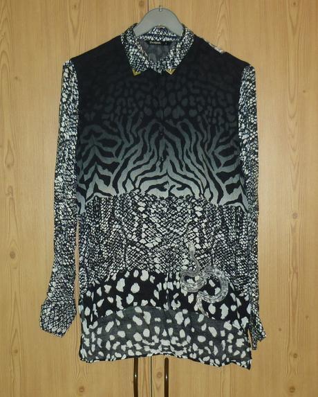 Dámská černobílá košile desigual, desigual,s