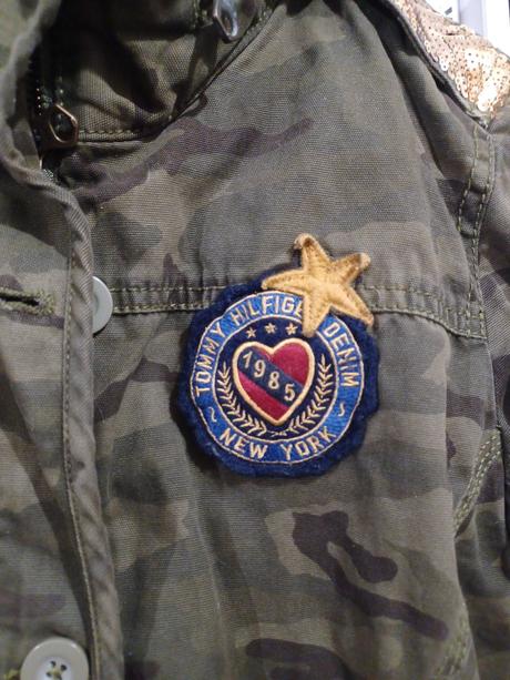 Army parka kabátek bunda tommy hilfiger xs/s, tommy hilfiger,s