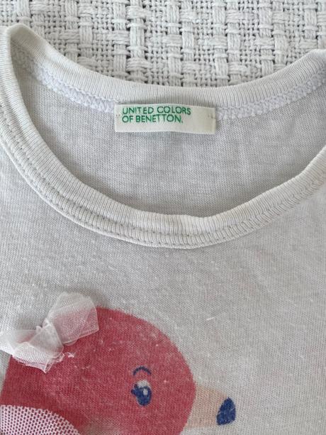 Tričko s krátkým rukávem 74-80/9-12 měs, benetton,80