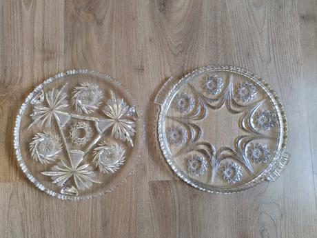 Skleněné originální tácy, 