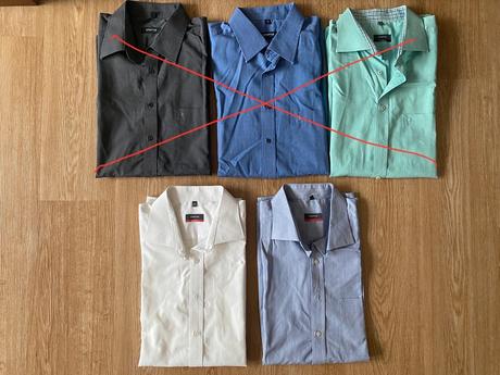 Pánské košile - 5 ks - eterna, vel. 44, 44