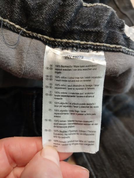 Zateplené džíny vel. 122, 122