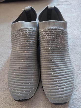 Dámské nazouzvací boty, vel,7 ss třpytkami, 40