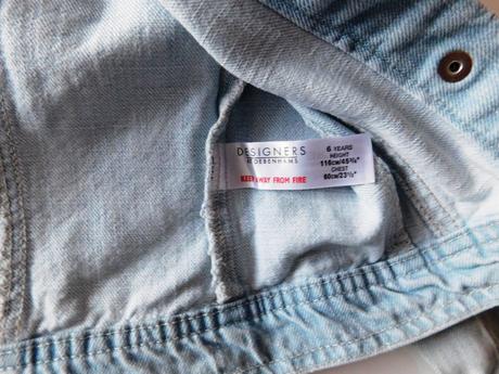 Dívčí džínová bundička, debenhams,116