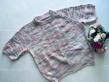 Cb/ svetr melírovaný  cca 12-14 let, 152