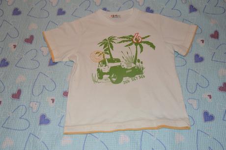 116 bílé tričko s potiskem, 116