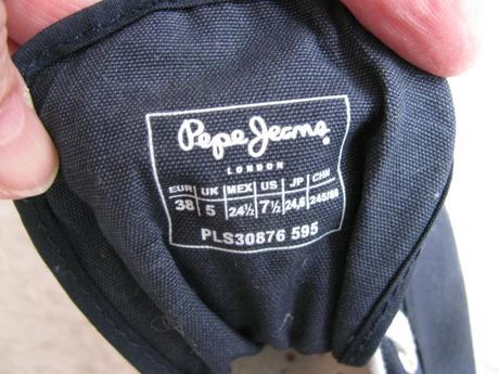 Plátěné modré kotníkové tenisky pepe jeans, pepe jeans,38