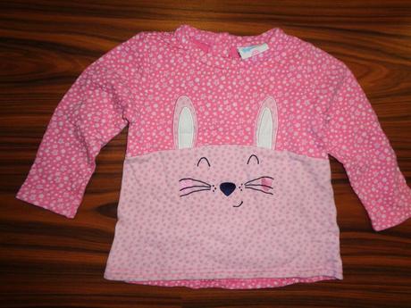 Krásná kytičkovaná mikina se zajíčkem, topomini,92