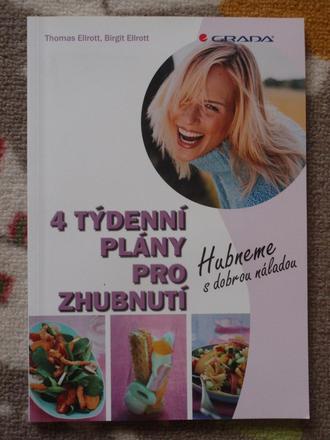 Kniha 4 týdenní plány pro zhubnutí., 
