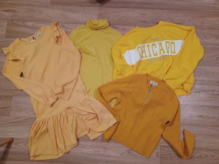 Žlutý komplet h&m + reserved 146/152, h&m,146 / 152