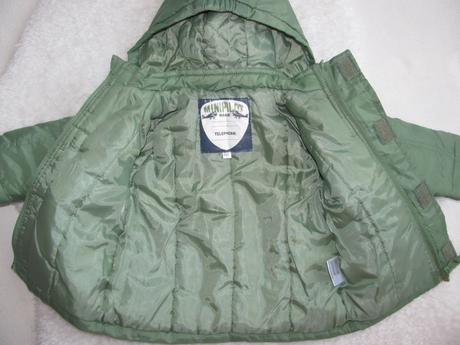 Chlapecká zimní bunda s kapucí, 68