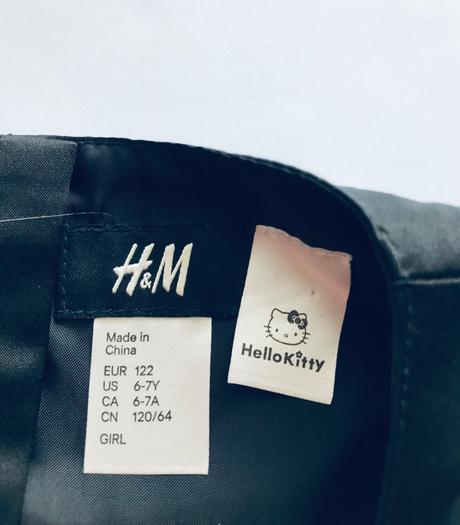 Ob/ šaty s hellou kitty lesklé  - v.122, h&m,122
