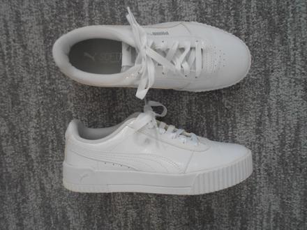 Bílé boty tenisky botasky puma lesklé, puma,39