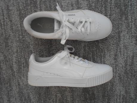 Bílé boty tenisky botasky puma lesklé, puma,39