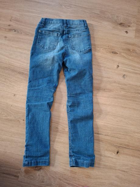 Zateplené rifle, džíny 122/128, bonprix,122