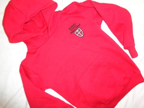 Luxusní teplá červená mikina, 128